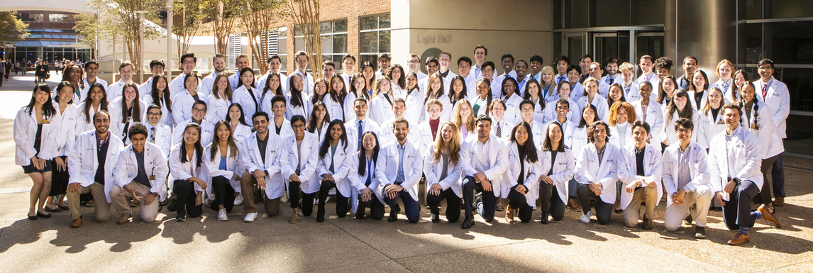 Vanderbilt University School of Medicine Class of 2026 photo in white coats